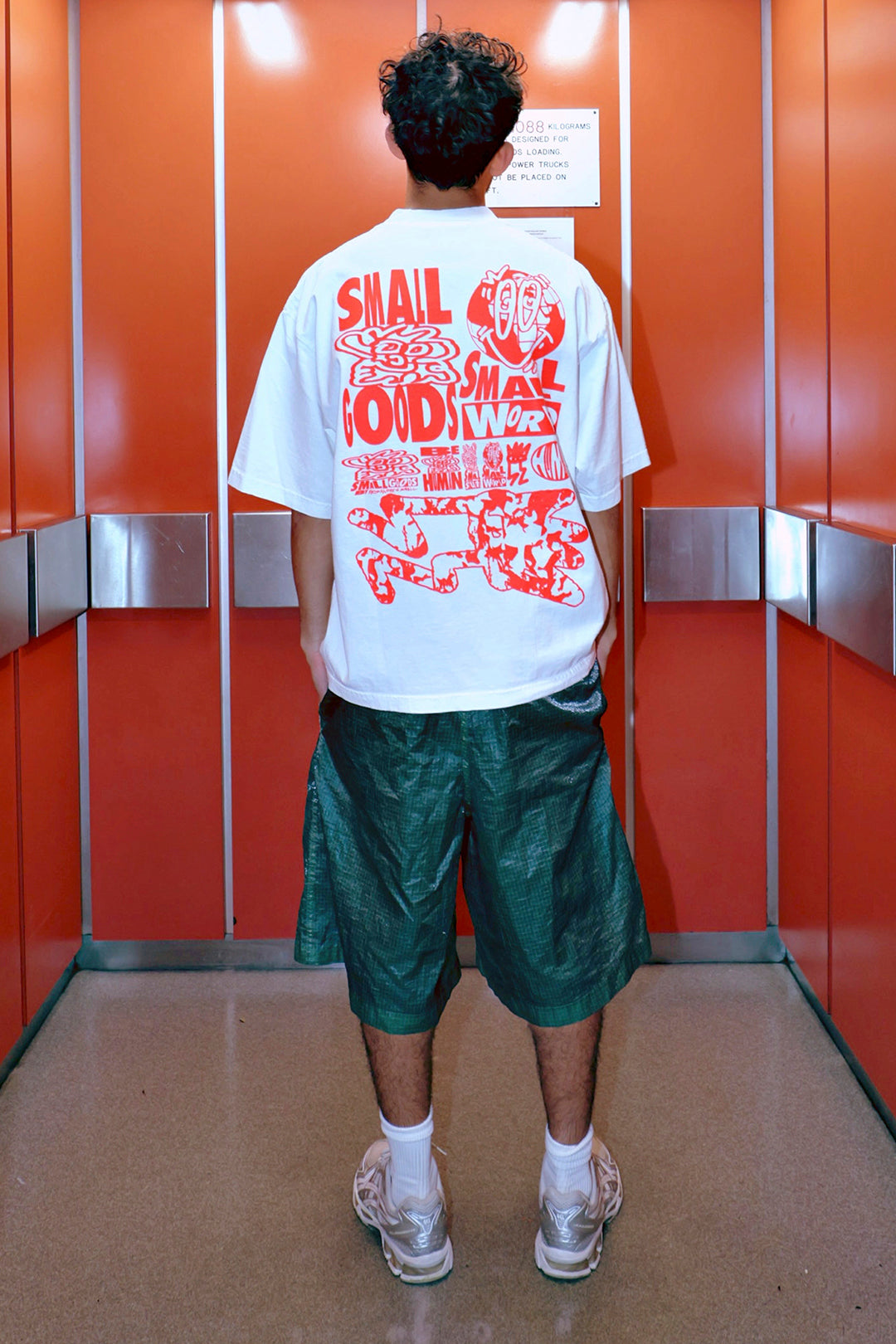 SG TEE 1.0 - NEON ORANGE ON WHITE