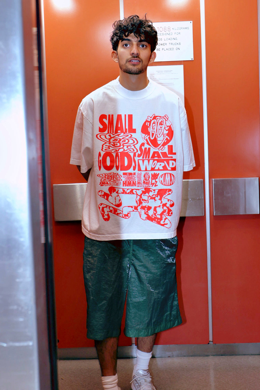 SG TEE 1.0 - NEON ORANGE ON WHITE