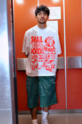 SG TEE 1.0 - NEON ORANGE ON WHITE