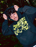 SG HOODIE 1.0 - NEON YELLOW ON BLACK