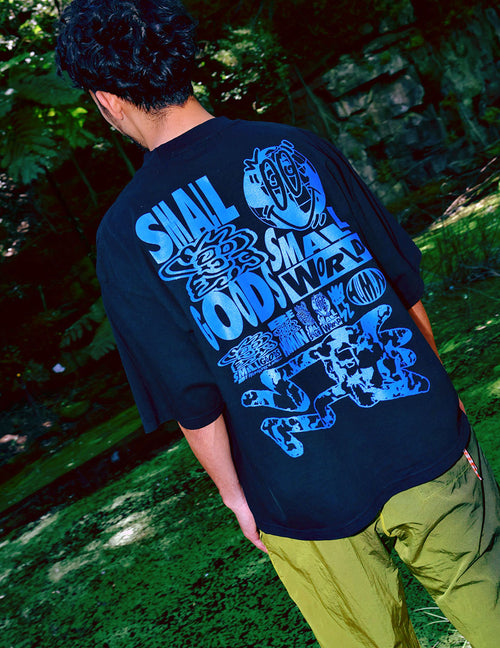 SG TEE 1.0 - BLUE ON BLACK