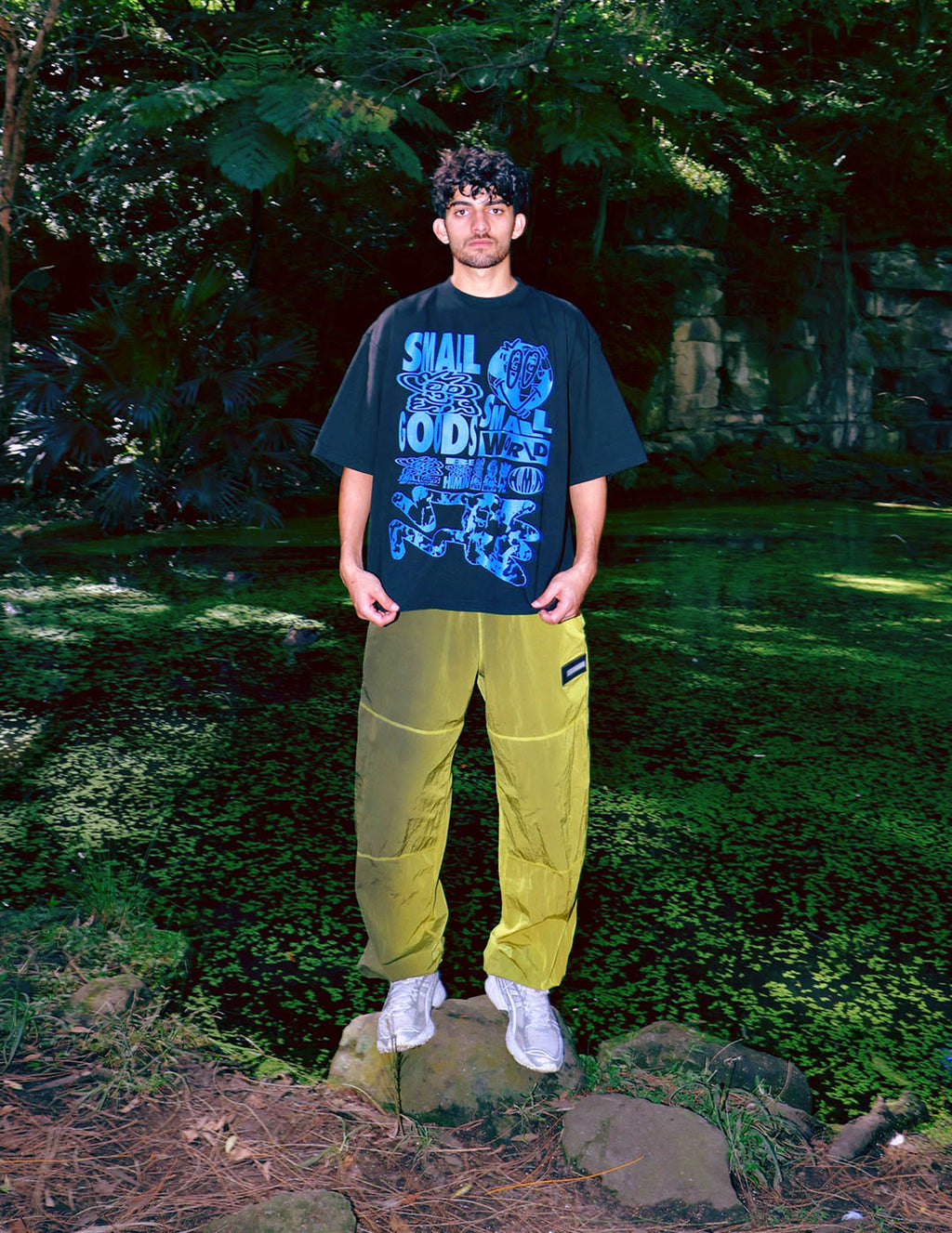 SG TEE 1.0 - BLUE ON BLACK